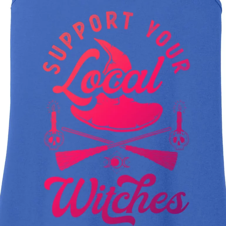 Witchcraft Wicca Pagan Support Your Local Witches Gift Ladies Essential Tank