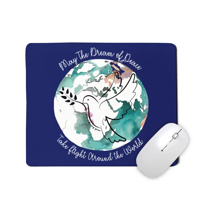 Women World Peace Peace And Love Global Harmony Nonviolence Vneck Mousepad