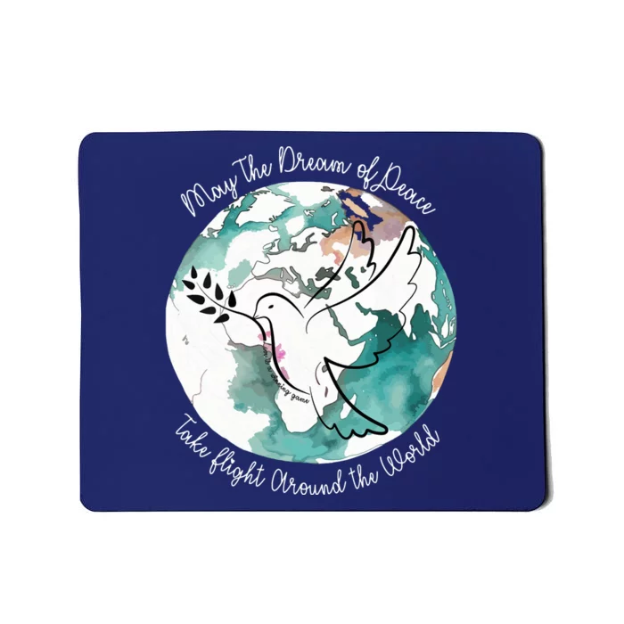 Women World Peace Peace And Love Global Harmony Nonviolence Vneck Mousepad