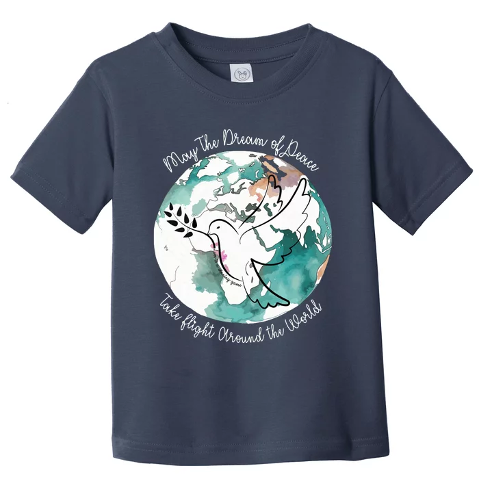 Women World Peace Peace And Love Global Harmony Nonviolence Vneck Toddler T-Shirt