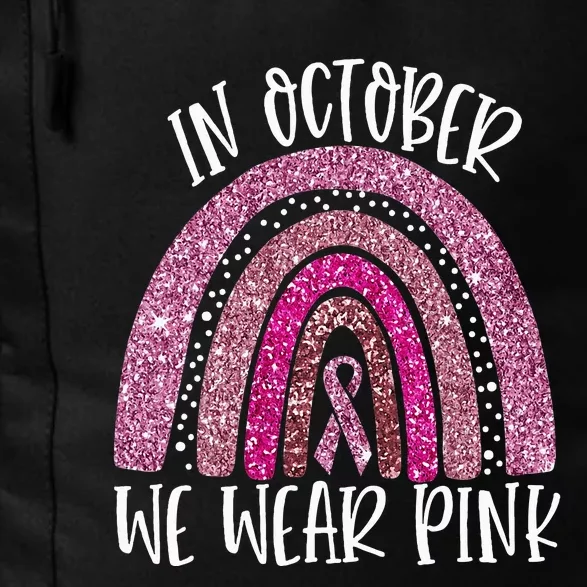 We Wear P.I.N.K Rainbow Breast Cancer Awareness Daily Commute Backpack