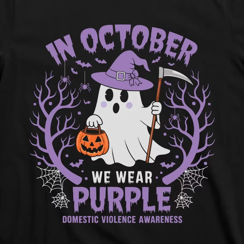 We Wear Purple Family Domestic Violence Awareness Halloween T-Shirt