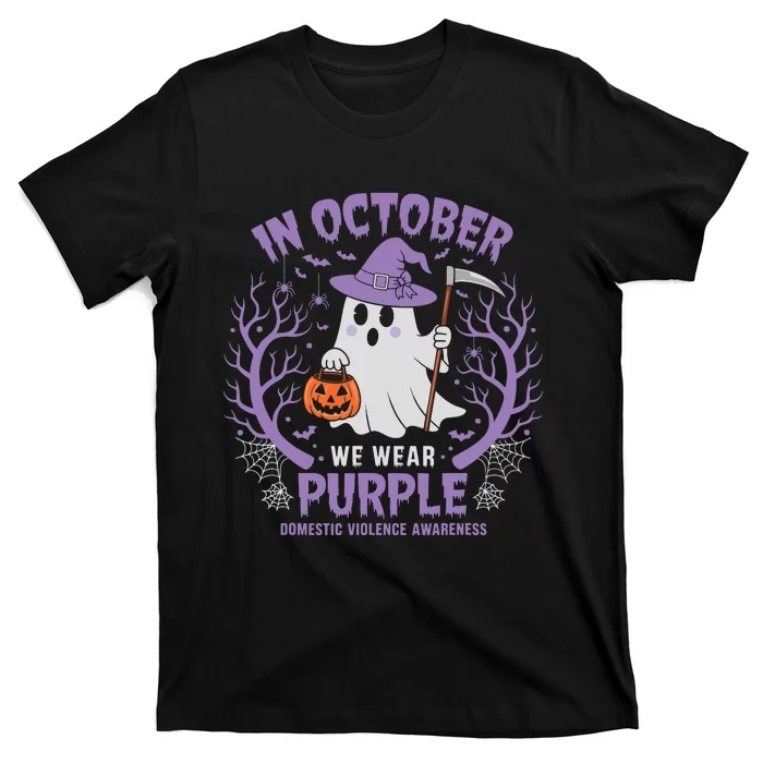 We Wear Purple Family Domestic Violence Awareness Halloween T-Shirt