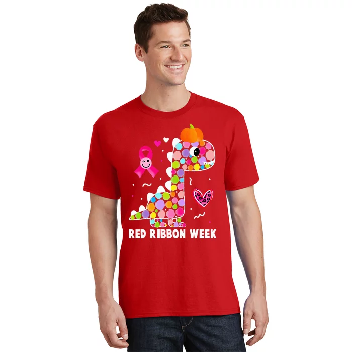 We Wear Red Ribbon Week Awareness Red Ribbon Week T-Shirt