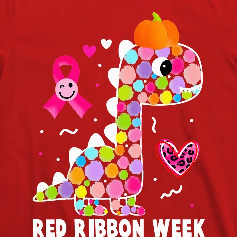 We Wear Red Ribbon Week Awareness Red Ribbon Week T-Shirt