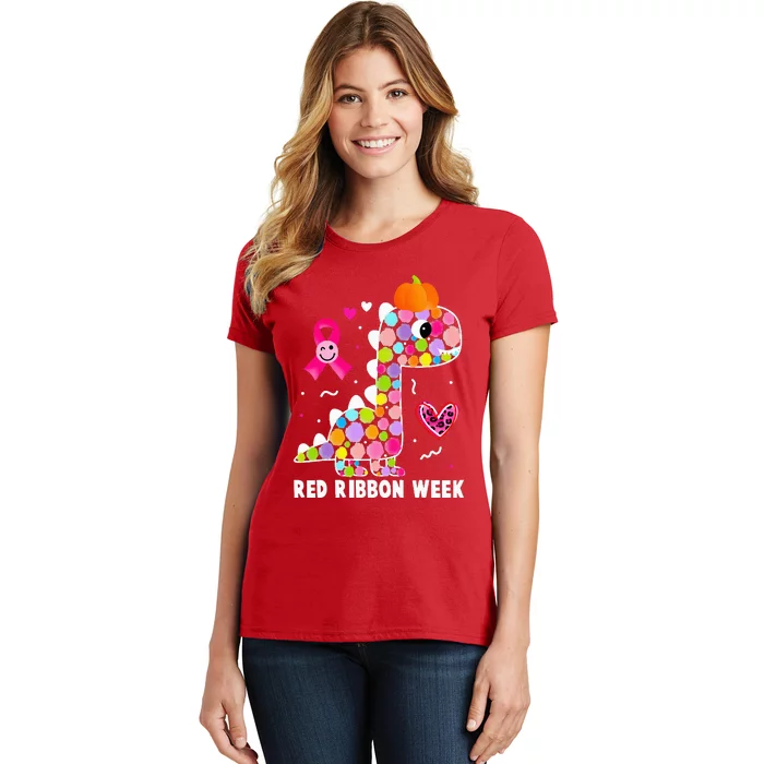 We Wear Red Ribbon Week Awareness Red Ribbon Week Women's T-Shirt