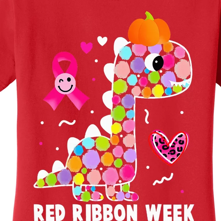 We Wear Red Ribbon Week Awareness Red Ribbon Week Women's T-Shirt