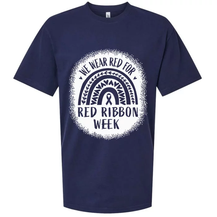 We Wear Red For Red Ribbon Week Awareness Sueded Cloud Jersey T-Shirt