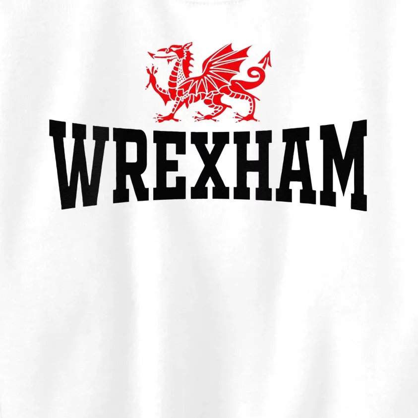 Wrexham Wales Red Dragon Wrecsam Kids Sweatshirt