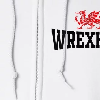 Wrexham Wales Red Dragon Wrecsam Full Zip Hoodie