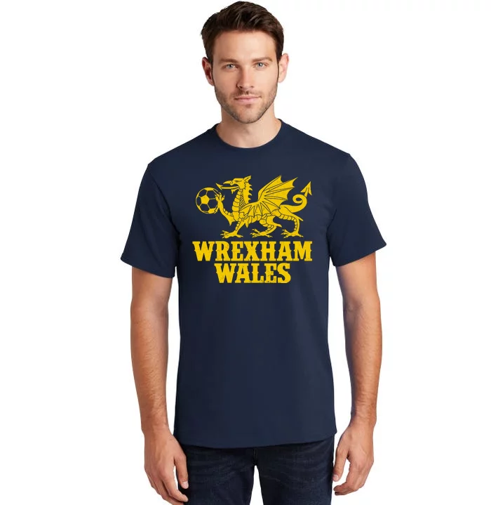 Wrexham Wales Red Dragons Soccer Futbol Tall T-Shirt