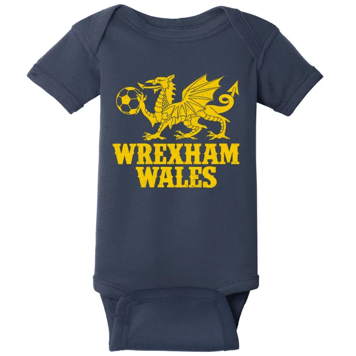 Wrexham Wales Red Dragons Soccer Futbol Baby Bodysuit