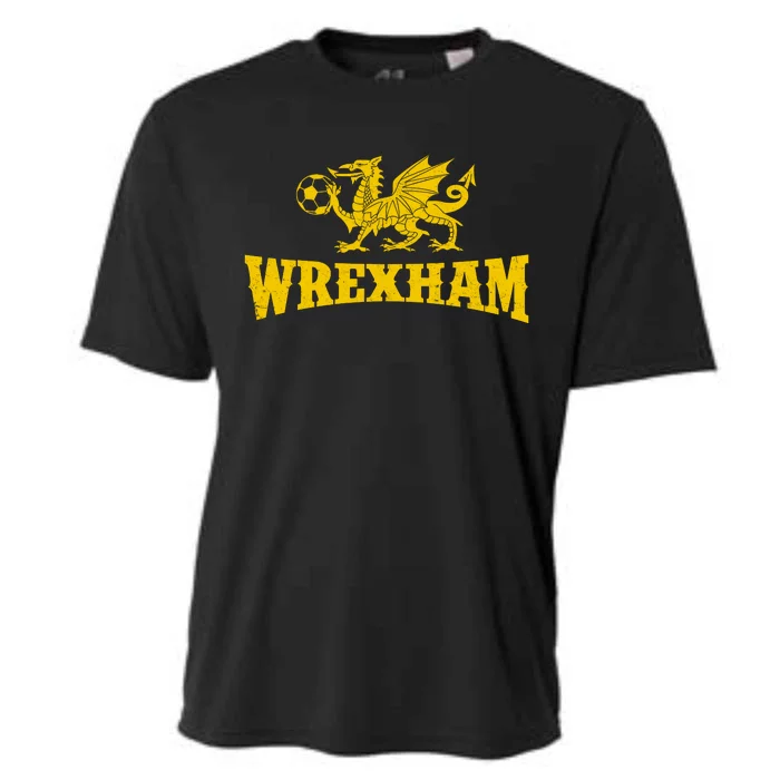 Wrexham Wales Red Dragons Soccer Futbol Cooling Performance Crew T-Shirt