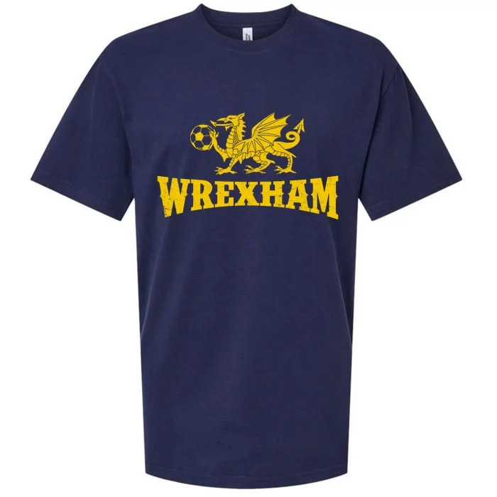 Wrexham Wales Red Dragons Soccer Futbol Sueded Cloud Jersey T-Shirt