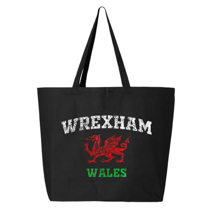 Wrexham Wales Retro Vintage 25L Jumbo Tote