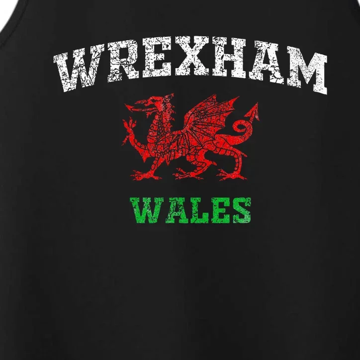 Wrexham Wales Retro Vintage Performance Tank