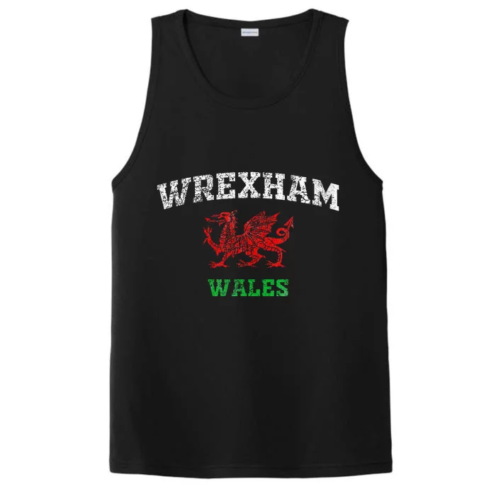 Wrexham Wales Retro Vintage Performance Tank