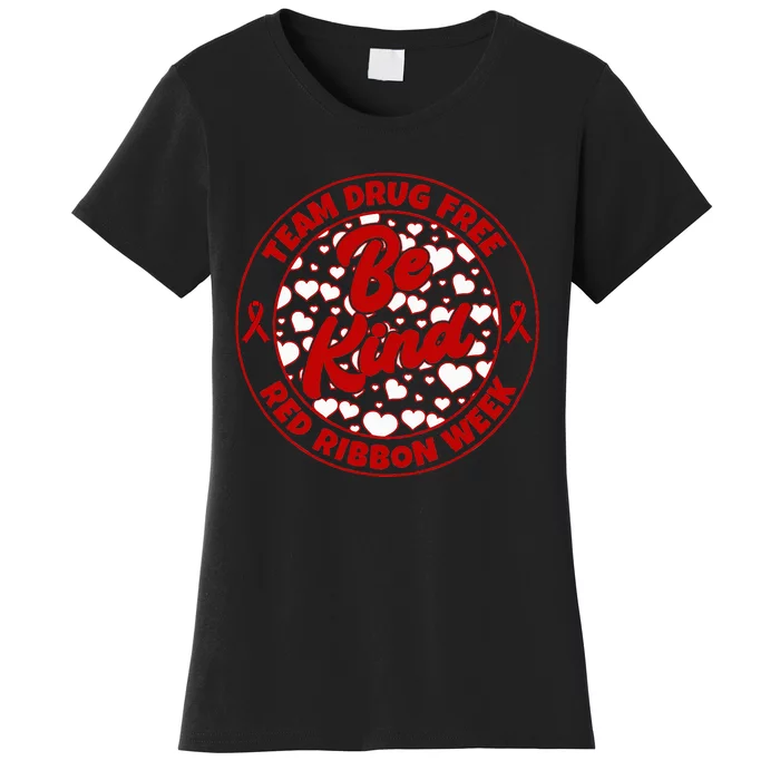 We Wear Red For Red Ribbon Week Drug Abuse Awareness Women's T-Shirt