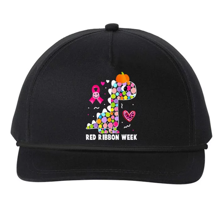 We Wear Red Ribbon Week Awareness Red Ribbon Week Snapback Five-Panel Rope Hat