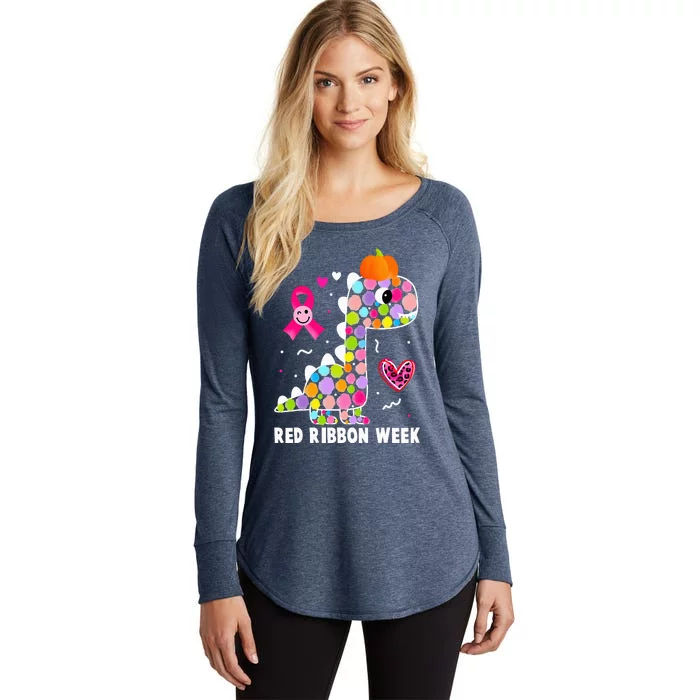 We Wear Red Ribbon Week Awareness Red Ribbon Week Women's Perfect Tri Tunic Long Sleeve Shirt