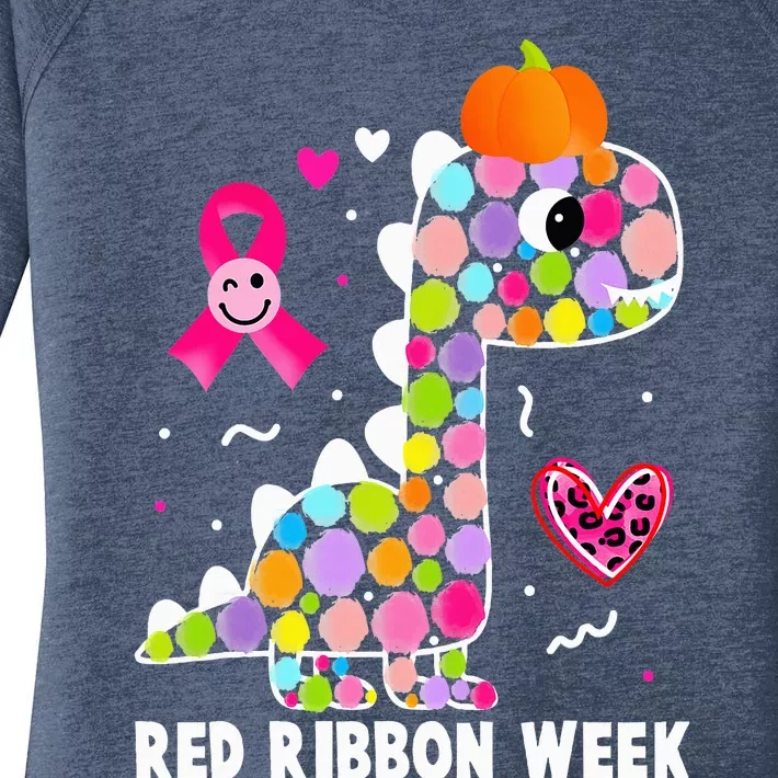 We Wear Red Ribbon Week Awareness Red Ribbon Week Women's Perfect Tri Tunic Long Sleeve Shirt