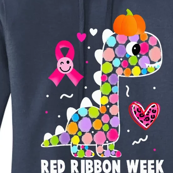 We Wear Red Ribbon Week Awareness Red Ribbon Week Women's Pullover Hoodie