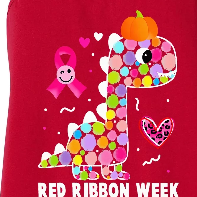 We Wear Red Ribbon Week Awareness Red Ribbon Week Women's Racerback Tank