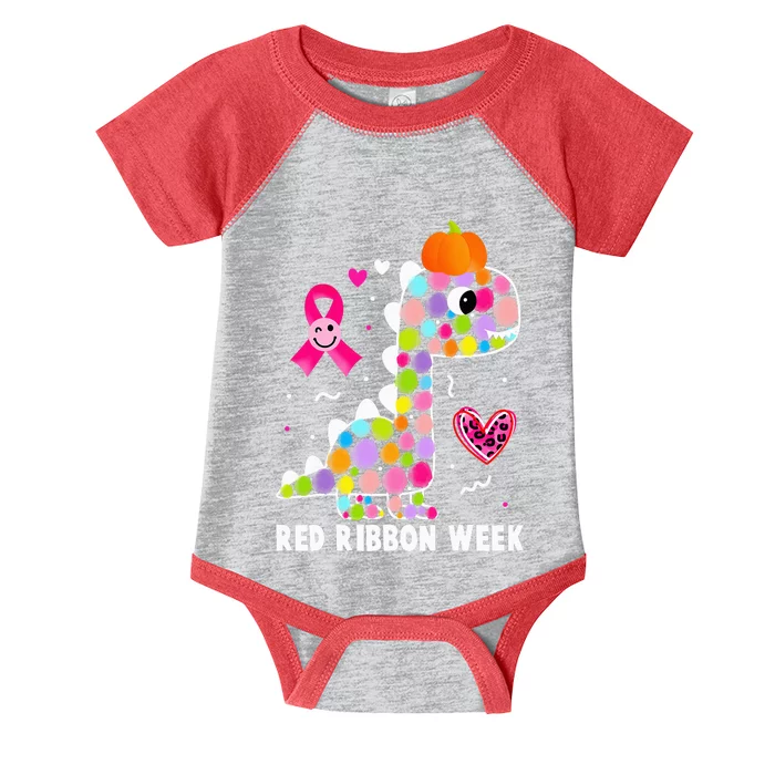 We Wear Red Ribbon Week Awareness Red Ribbon Week Infant Baby Jersey Bodysuit