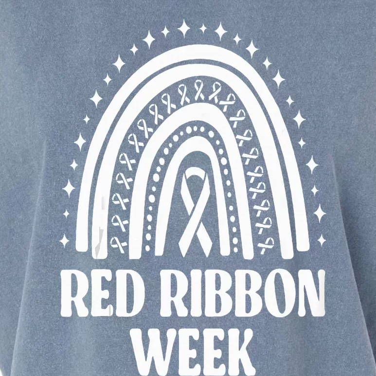 We Wear Red Ribbon Week Drug free red ribbon week Garment-Dyed Women's Muscle Tee