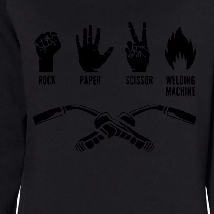 Weld Welder Rock Paper Scissor Welding Womens California Wash Sweatshirt