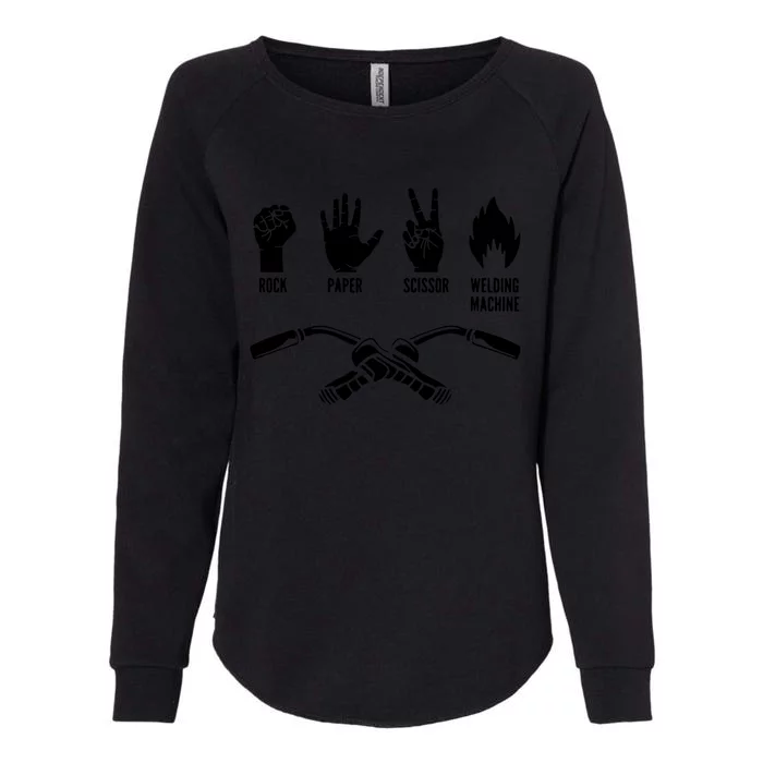 Weld Welder Rock Paper Scissor Welding Womens California Wash Sweatshirt