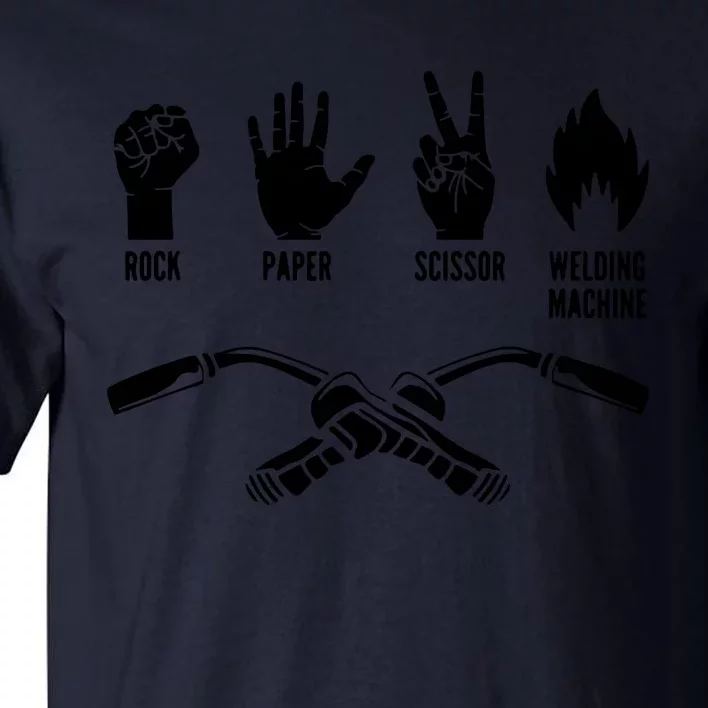 Weld Welder Rock Paper Scissor Welding Tall T-Shirt