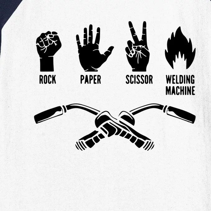 Weld Welder Rock Paper Scissor Welding Baseball Sleeve Shirt