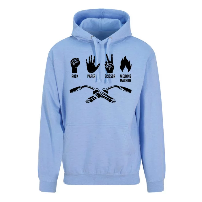 Weld Welder Rock Paper Scissor Welding Unisex Surf Hoodie