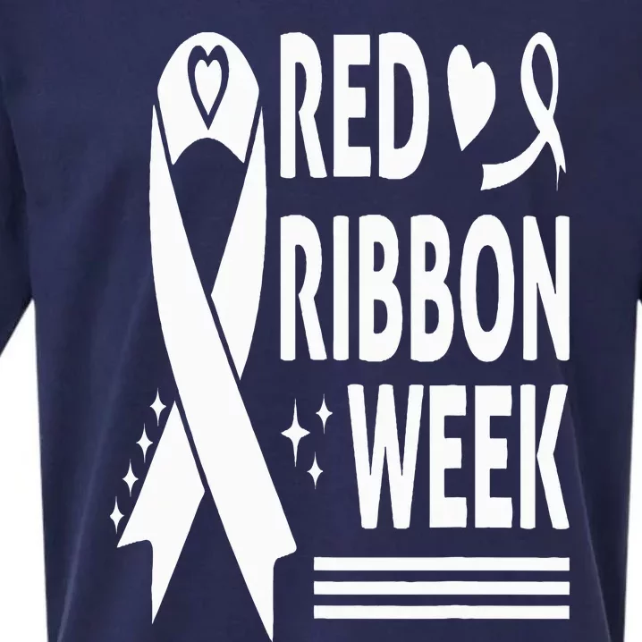 We Wear Red for Red Ribbon Week Awareness Sueded Cloud Jersey T-Shirt