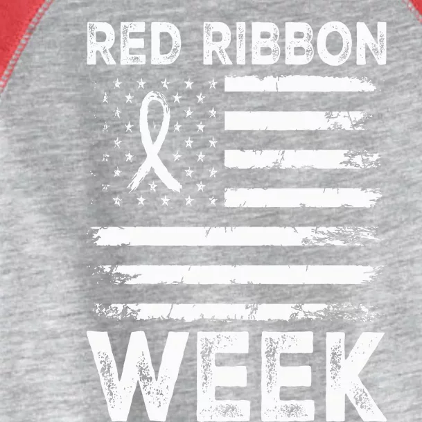 We Wear Red For Red Ribbon Week Awareness Toddler Fine Jersey T-Shirt