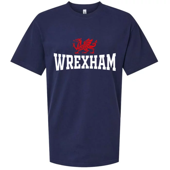 Wrexham Wales Red Dragon Souvenir Sueded Cloud Jersey T-Shirt