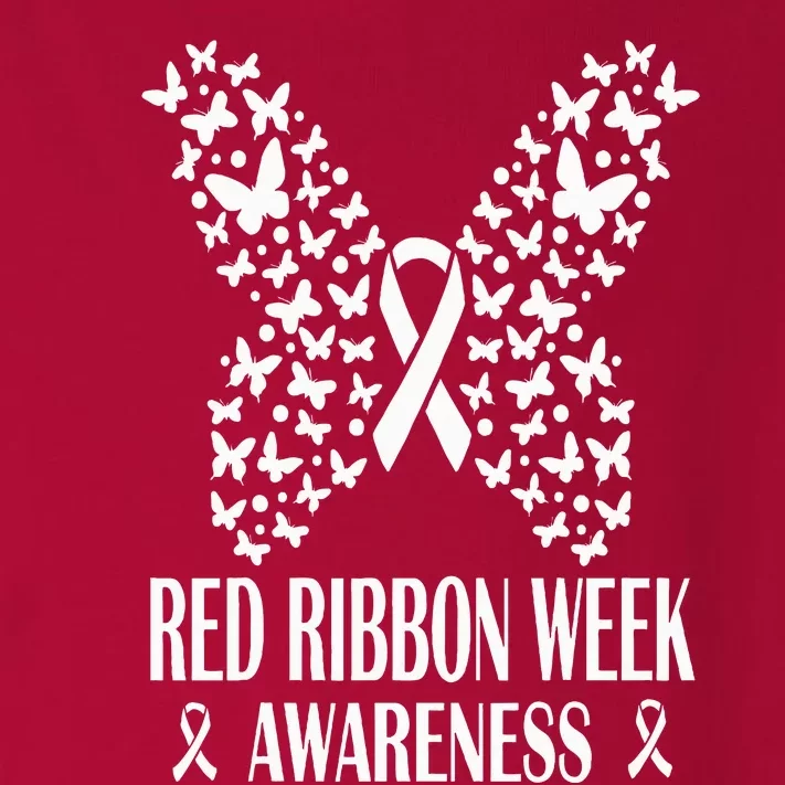 We Wear Red Ribbon Week Drug free Red Ribbon Week Awareness Toddler Long Sleeve Shirt