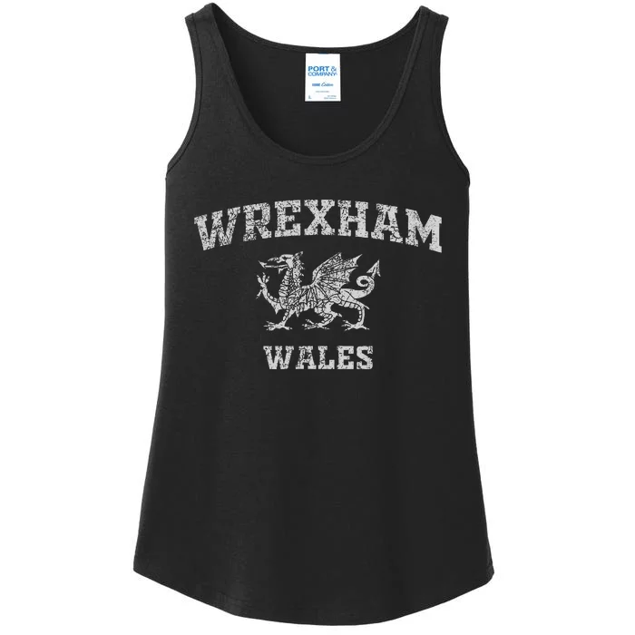 Wrexham Wales Retro Vintage Ladies Essential Tank