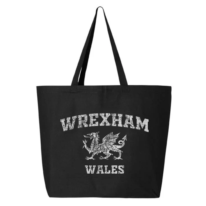 Wrexham Wales Retro Vintage 25L Jumbo Tote