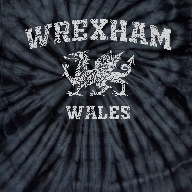 Wrexham Wales Retro Vintage Tie-Dye T-Shirt