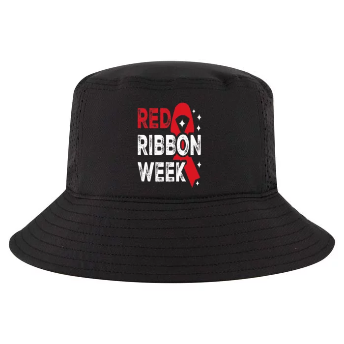 We Wear Red For Red Ribbon Week Awareness Cool Comfort Performance Bucket Hat