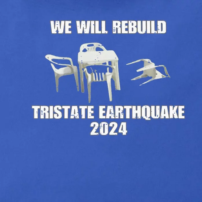 We Will Rebuild Tristate Earthquake 2024 Zip Tote Bag