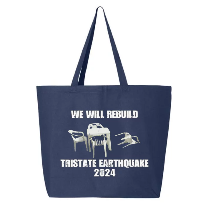 We Will Rebuild Tristate Earthquake 2024 25L Jumbo Tote