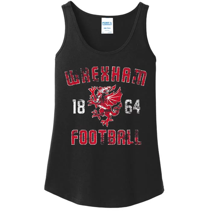 Wrexham Wales Rampant Welsh Dragon Ladies Essential Tank