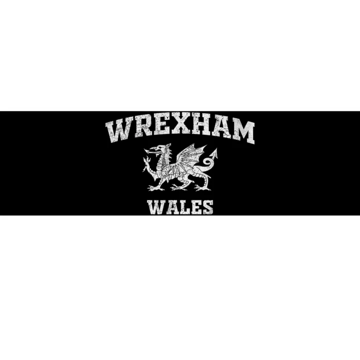 Wrexham Wales Retro Vintage Bumper Sticker