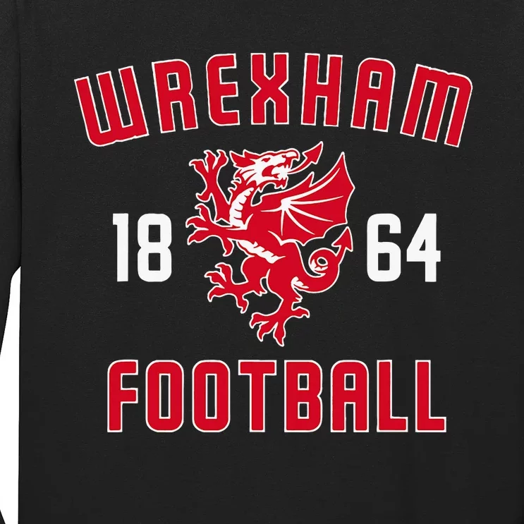 Wrexham Wales Rampant Welsh Dragon Long Sleeve Shirt