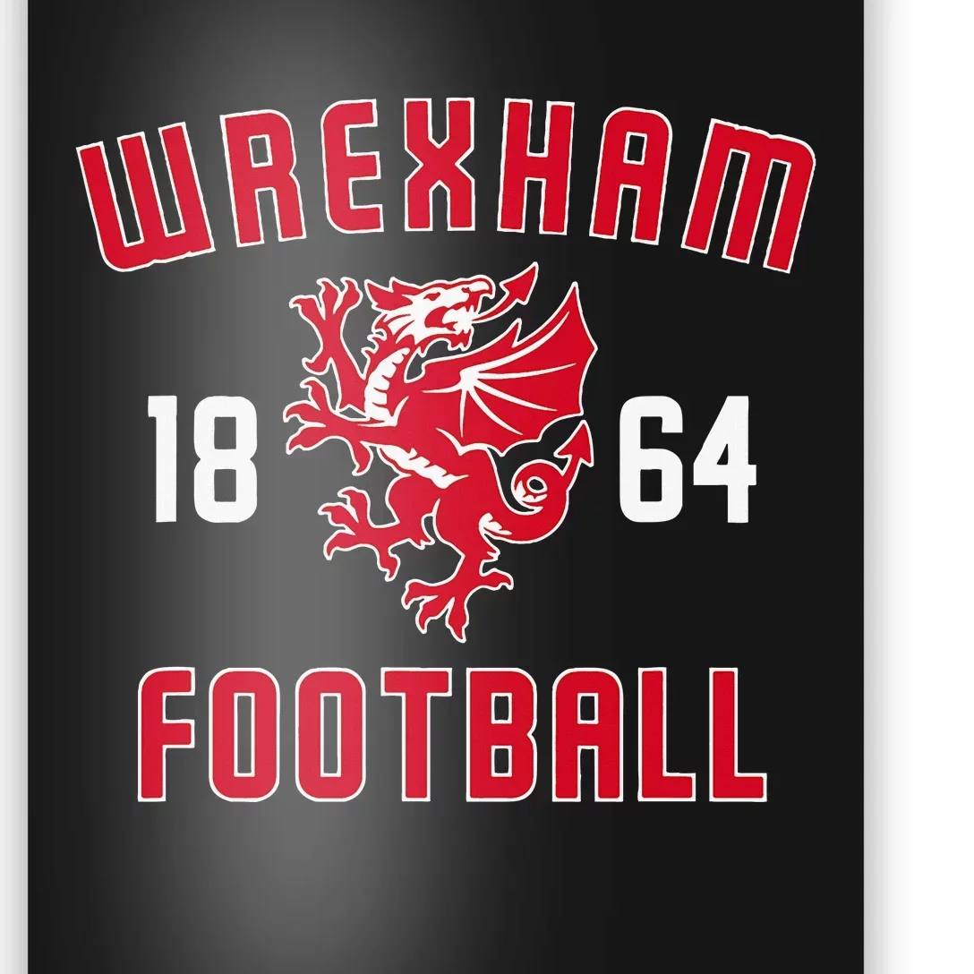 Wrexham Wales Rampant Welsh Dragon Poster