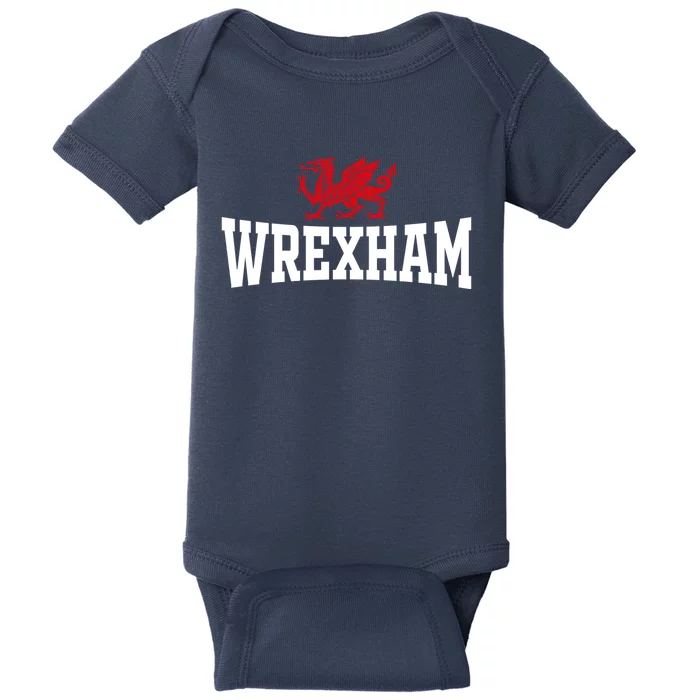 Wrexham Wales Red Dragon Wrecsam Baby Bodysuit