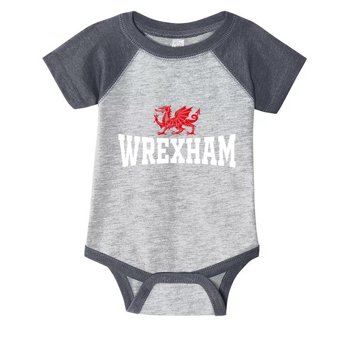 Wrexham Wales Red Dragon Wrecsam Infant Baby Jersey Bodysuit